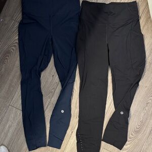 Lululemon Black and Navy Leggings